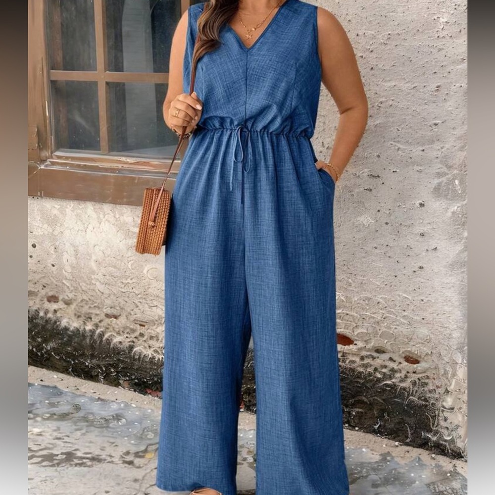 Women's Blue Jumpsuit